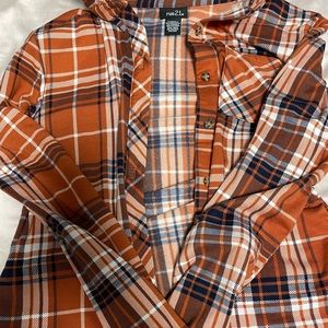 xs rue 21 orange flannel